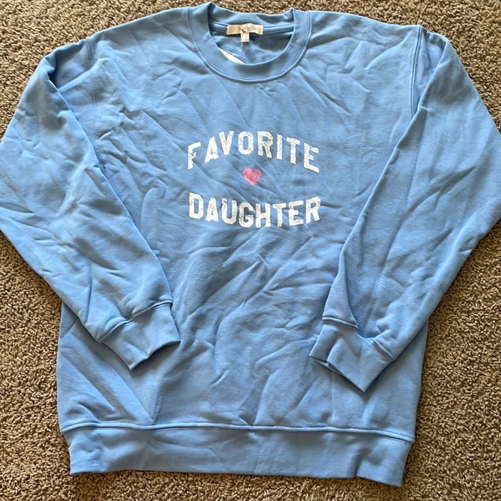 I am selling this blue sweatshirt from favorite daughter size medium.
